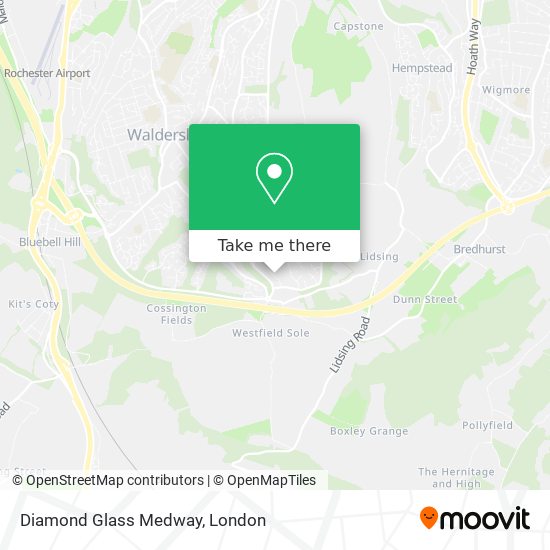 Diamond Glass Medway map