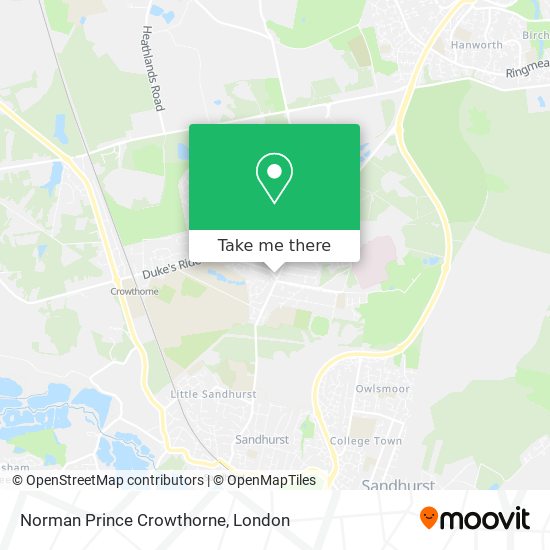 Norman Prince Crowthorne map