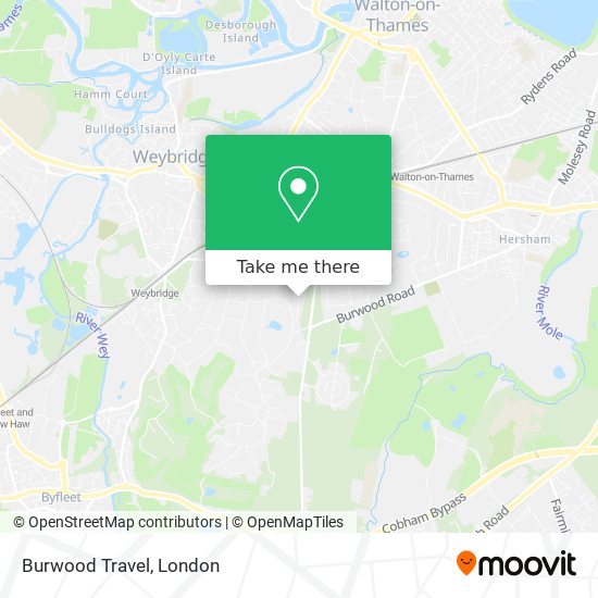 Burwood Travel map