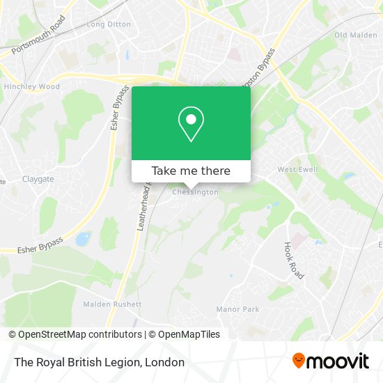 The Royal British Legion map
