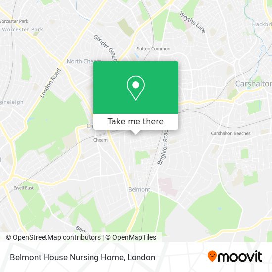 Belmont House Nursing Home map