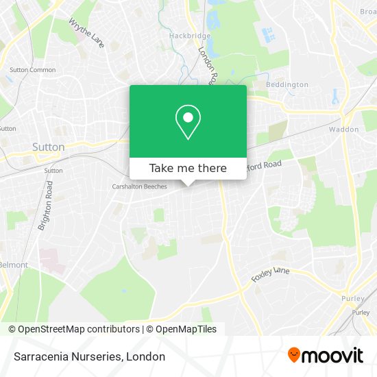 Sarracenia Nurseries map