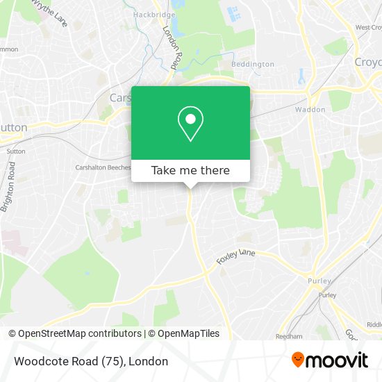 Woodcote Road (75) map