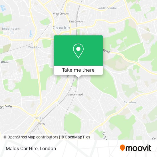 Malos Car Hire map