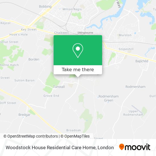 Woodstock House Residential Care Home map