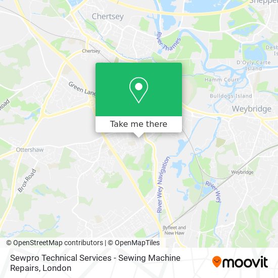Sewpro Technical Services - Sewing Machine Repairs map
