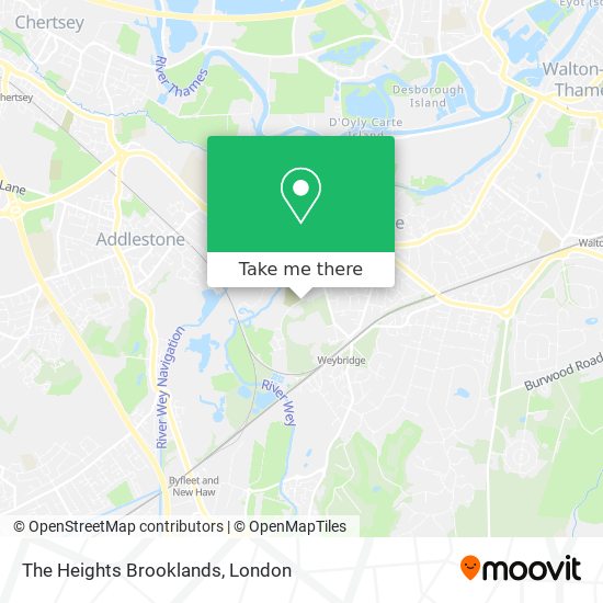The Heights Brooklands map
