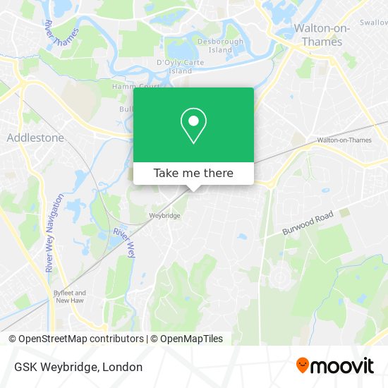 GSK Weybridge map