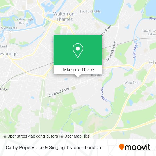 Cathy Pope Voice & Singing Teacher map