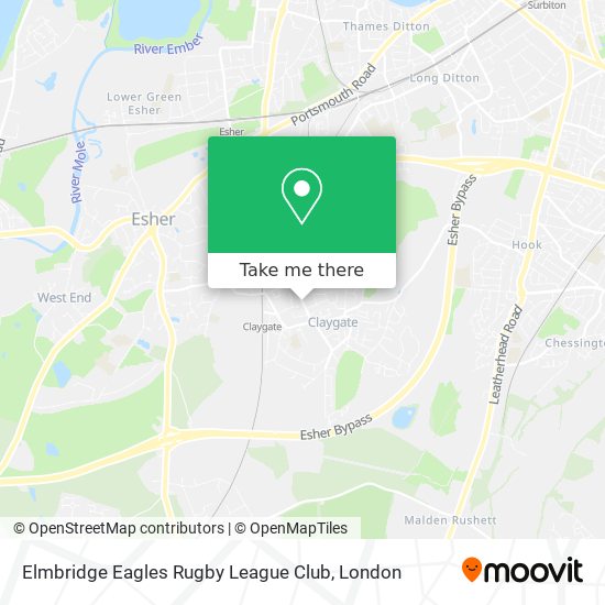 Elmbridge Eagles Rugby League Club map