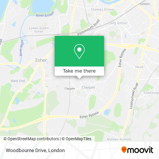 Woodbourne Drive map