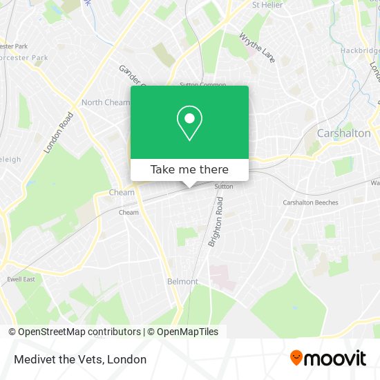 Medivet the Vets map