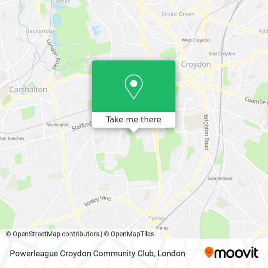 Powerleague Croydon Community Club map