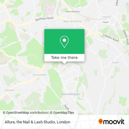 Allure, the Nail & Lash Studio map