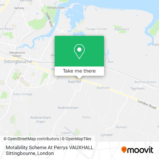Motability Scheme At Perrys VAUXHALL Sittingbourne map