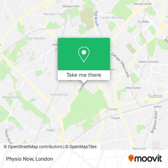 Physio Now map