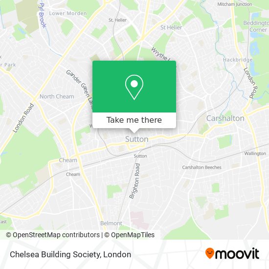 Chelsea Building Society map