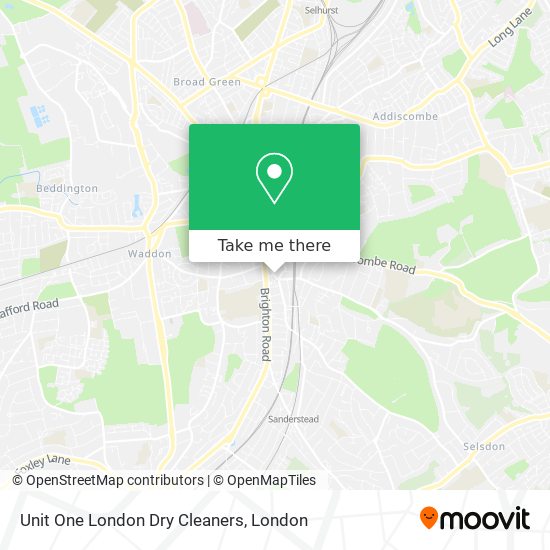 Unit One London Dry Cleaners map
