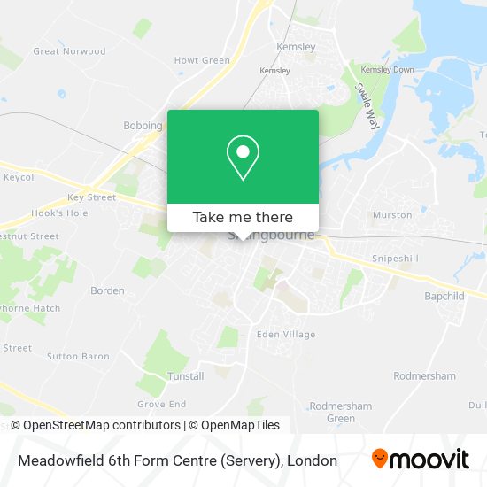 Meadowfield 6th Form Centre (Servery) map