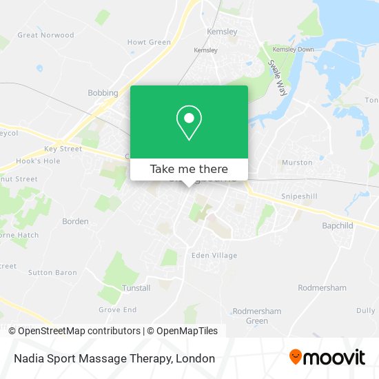 Nadia Sport Massage Therapy map