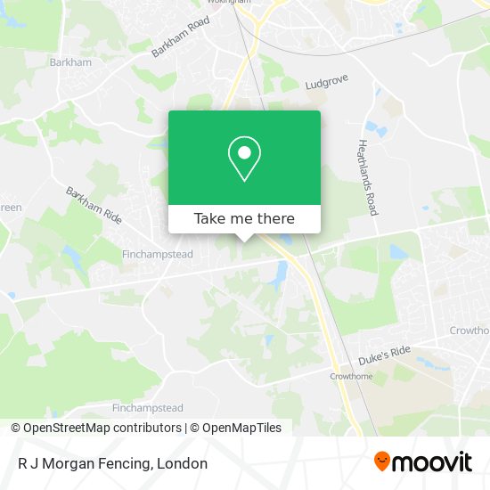 R J Morgan Fencing map