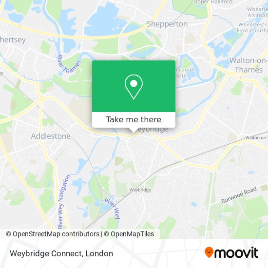 Weybridge Connect map