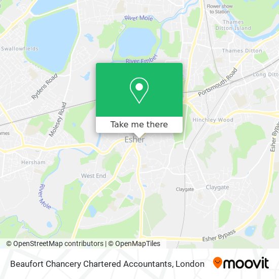 Beaufort Chancery Chartered Accountants map