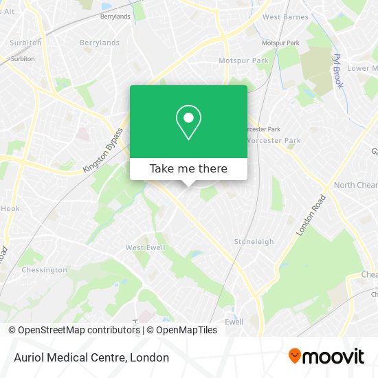 Auriol Medical Centre map