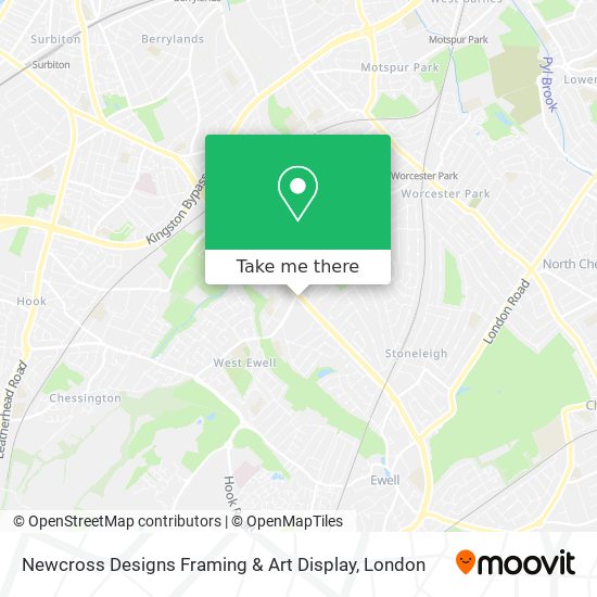 Newcross Designs Framing & Art Display map