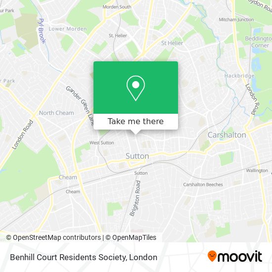 Benhill Court Residents Society map