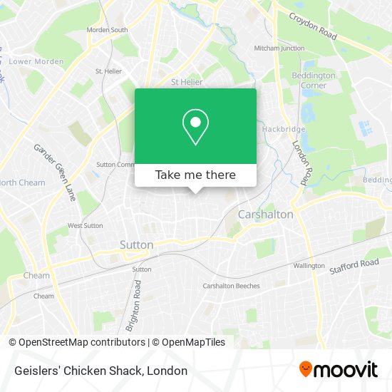 Geislers' Chicken Shack map
