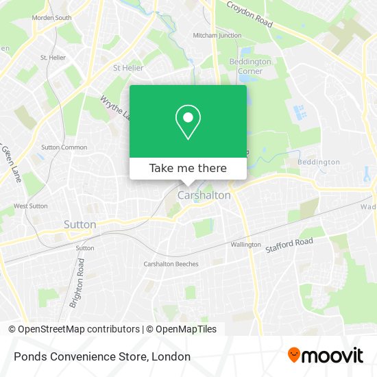 Ponds Convenience Store map