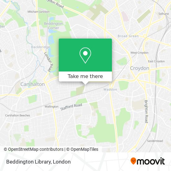 Beddington Library map