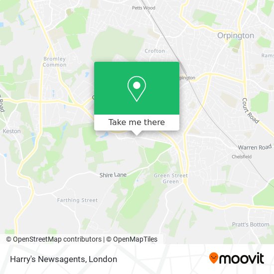 Harry's Newsagents map