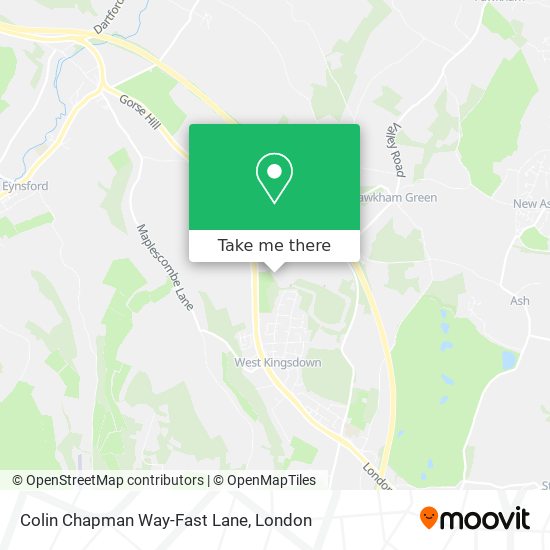 Colin Chapman Way-Fast Lane map