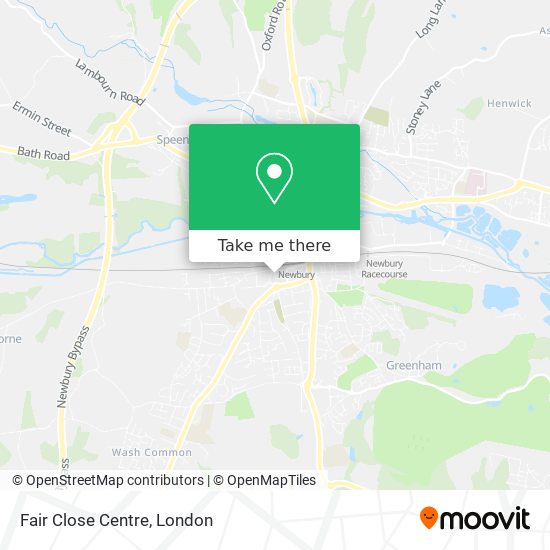 Fair Close Centre map