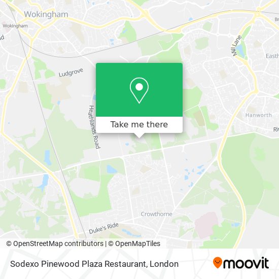 Sodexo Pinewood Plaza Restaurant map