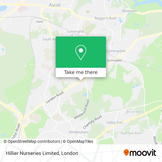 Hillier Nurseries Limited map
