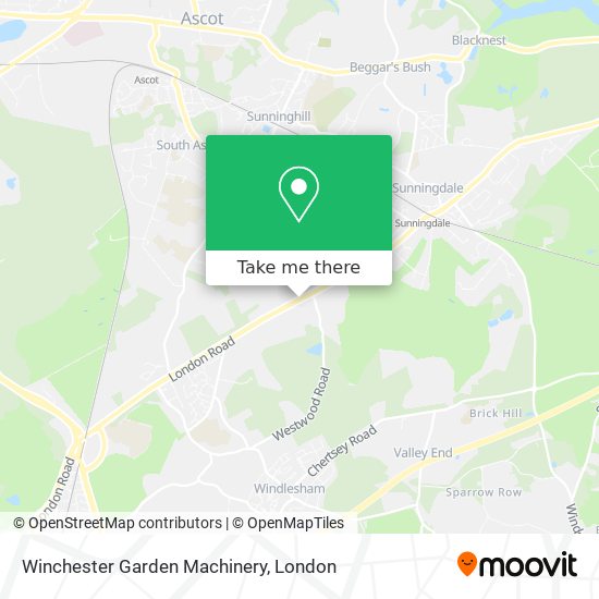 Winchester Garden Machinery map
