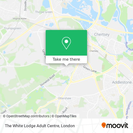 The White Lodge Adult Centre map