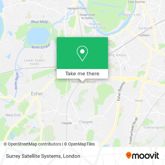 Surrey Satellite Systems map