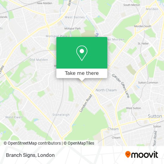 Branch Signs map