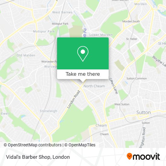 Vidal's Barber Shop map