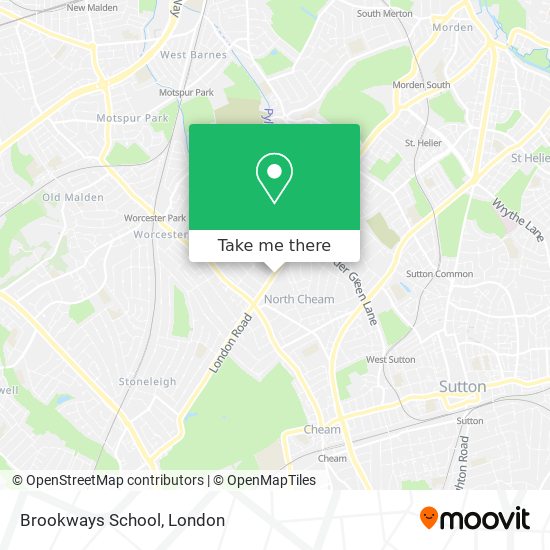 Brookways School map