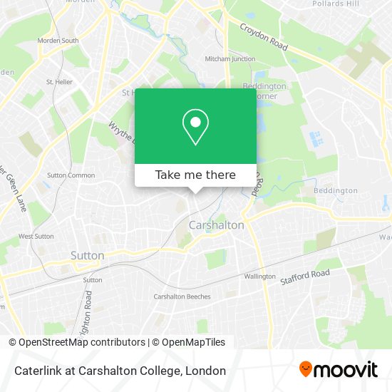 Caterlink at Carshalton College map