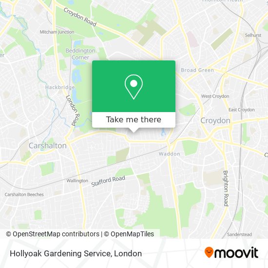 Hollyoak Gardening Service map
