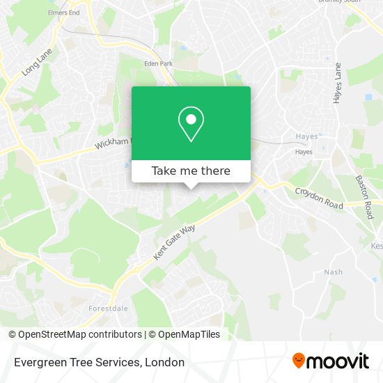 Evergreen Tree Services map