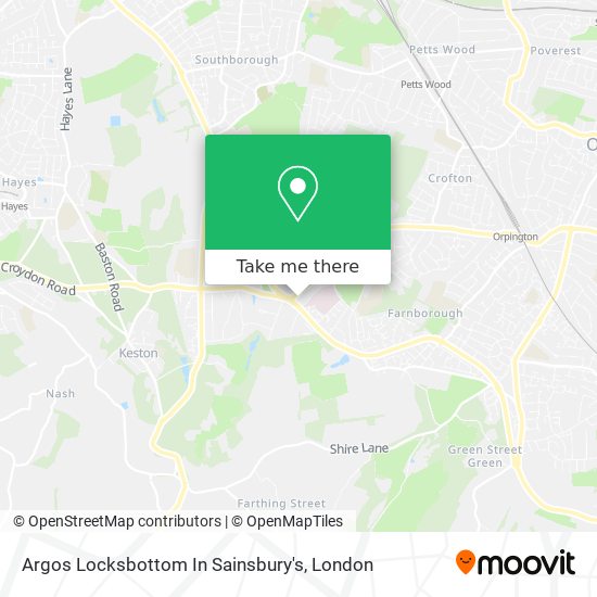 Argos Locksbottom In Sainsbury's map