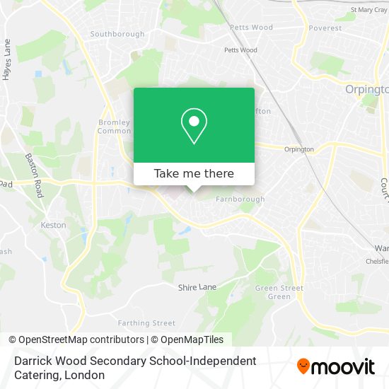 Darrick Wood Secondary School-Independent Catering map