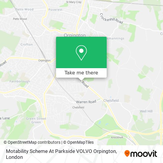 Motability Scheme At Parkside VOLVO Orpington map
